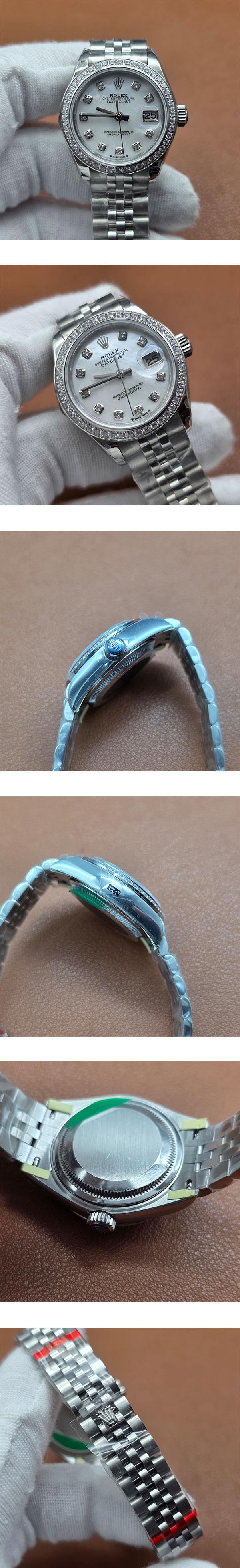 【TW製 279384RBR】ロレックスコピー デイトジャスト 28  ホワイトシェル 